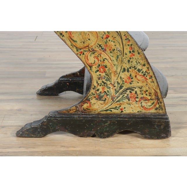 19th Century Continental Polychrome Antique Library Steps For Sale In Birmingham - Image 6 of 9