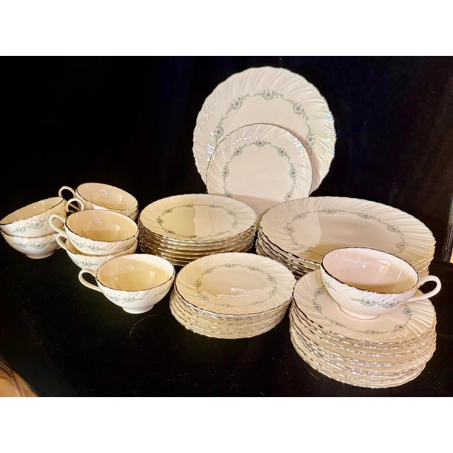 1980s Lenox Musette Service for Eight Dinnerware - 40 pcs For Sale - Image 6 of 12