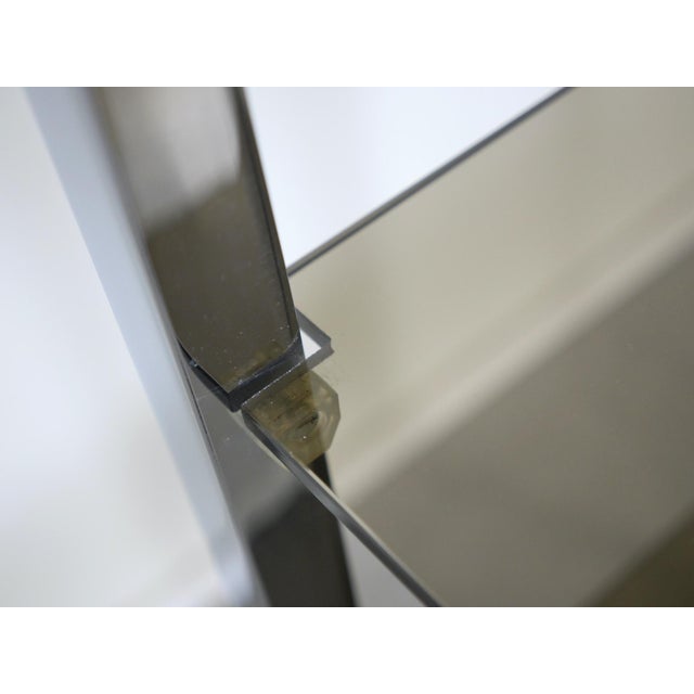 Chrome and Glass Freestanding Shelf in the style of Milo Baughman, Germany, 1970s For Sale - Image 17 of 18