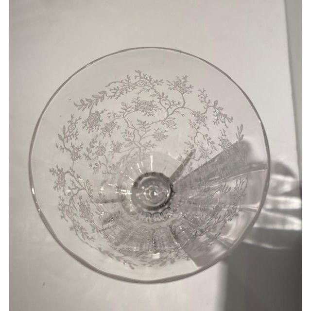 Mid 19th Century Fostoria Chintz Juice Stemware Set of 6 Chairish