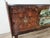 Mid-Century Modern Mahogany Sideboard with Aqua Green Glass and Central Bar, 1950 For Sale - Image 10 of 18