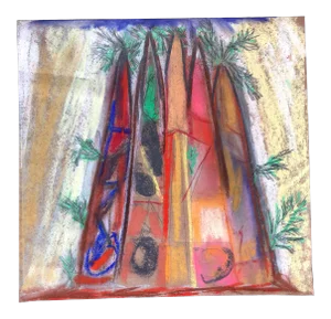 California Redwoods an Original Pastel by Erik Sulander 12x12