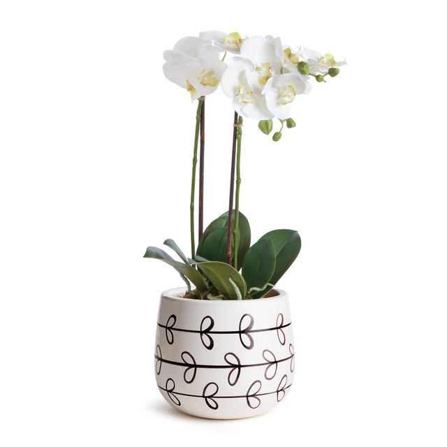 Traditional Millie Hand-Painted Pot Small For Sale - Image 3 of 4