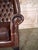 Pair of Vintage English Tufted Leather Wingback Armchairs For Sale - Image 12 of 15