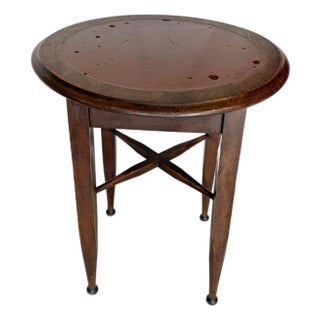 20th Century English Oak Tavern Side Table For Sale
