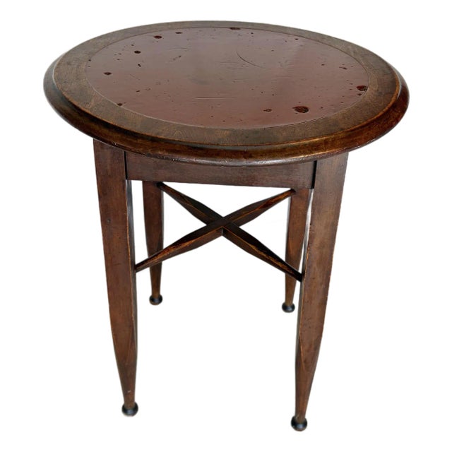 20th Century English Oak Tavern Side Table For Sale
