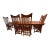 Handmade Amish Solid Cherry Wood Dining Set - 7 Pieces For Sale