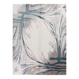 Scarlett Rug, Ivory/Light Blue 4x6 For Sale