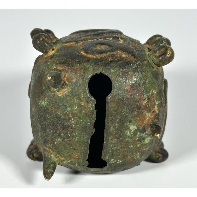 18th Century Antique Chinese Bronze Altar Bell: 18th Century Calligraphy For Sale - Image 5 of 10