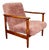 GFM-142 Armchair in Pink Long Hair Upholstery attributed to Edmund Homa, 1970s For Sale