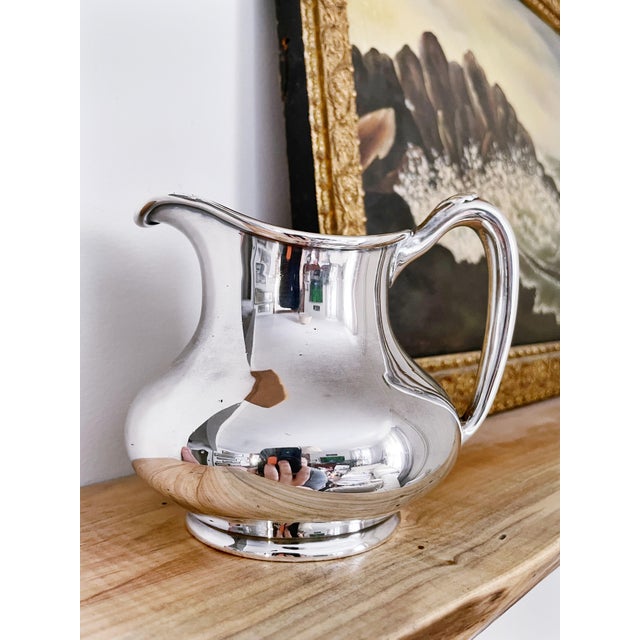 Reed & Barton Antique Silver Plated Creamer From Florida East Coast Hotel Co For Sale - Image 4 of 6