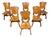 Dutch Rustic Oak Dining Chairs, 1960s, Set of 6 For Sale
