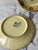 Early 19th Century Early 19th Century Quimper France Hand-Painted Butter Yellow, Mustard, Bird and Blue Floral Plates - Set of 3 For Sale - Image 5 of 8
