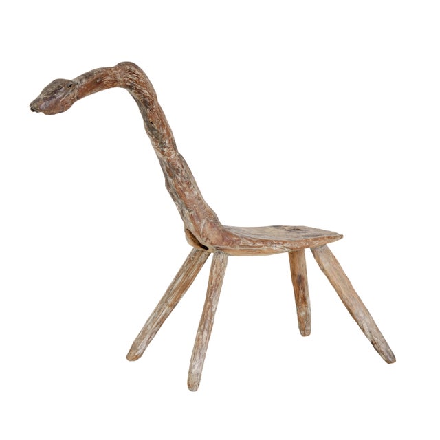 19th Century Natural Form Oak Childs Stool, 1880s For Sale - Image 9 of 9