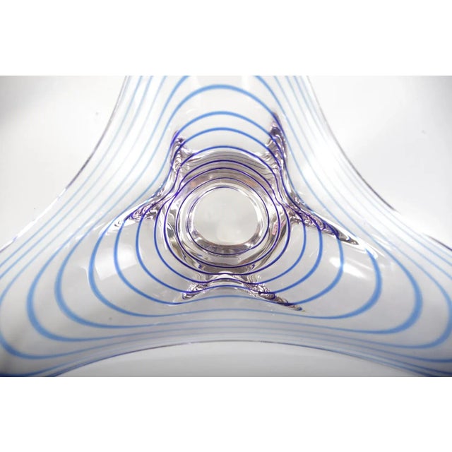 Glass Czech Bohemian White Glass Bowl For Sale - Image 7 of 8