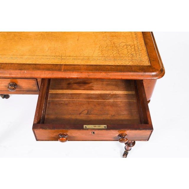 Antique Victorian Partners Desk, 1800s For Sale - Image 11 of 18