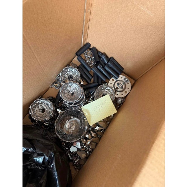 Authentic Restoration Hardware 19th C. Rococo Iron & Crystal Chandeliers - Set of 2 For Sale In Phoenix - Image 6 of 10
