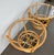 Pair of 1970s Italian Style Rattan Coffee Side Tables For Sale - Image 9 of 12