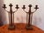 Dutch Amsterdam School Arts and Crafts 1910 Pair of Brass Candleholders For Sale - Image 4 of 15