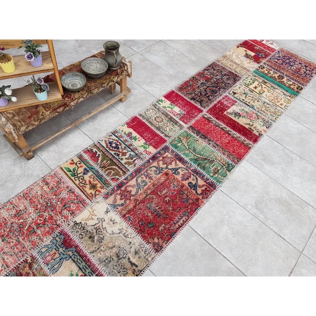 Vintage Oushak Area Runner For Sale - Image 10 of 10