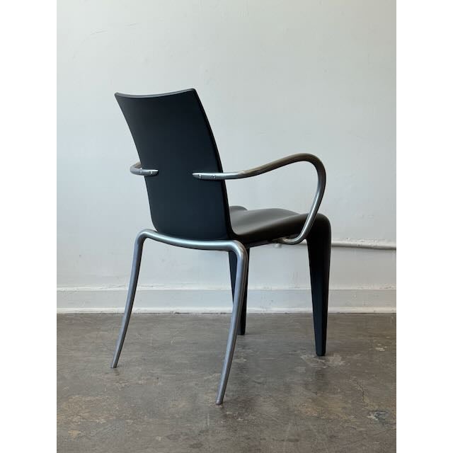 Postmodern Vintage Philippe Starck for Vitra "Louis 20" Chair in Gray For Sale - Image 3 of 8