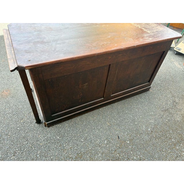 Brown Beech Countertop Worktable, 1960s For Sale - Image 8 of 12