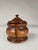 Lovely 18th century Georgian lidded jar or condiment pot hand carved and turned from a beautiful piece of yew wood. Rich...