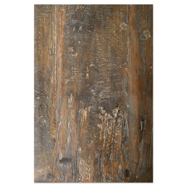 Wood Showcase Buffet in Patinated Wood For Sale - Image 7 of 9