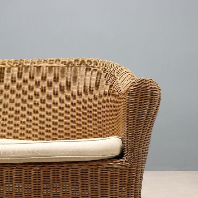 Vintage Wicker Sofa, Italy, 1960s-1970s For Sale - Image 4 of 10