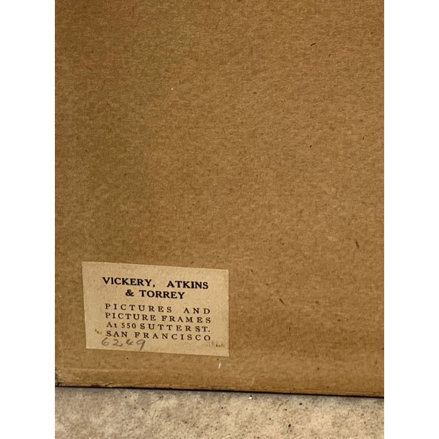 Antique Etching Fritz Silberbauer (1883-1974) Prehistoric Times With Mammoths 12" For Sale In San Francisco - Image 6 of 9