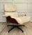 Vintage Northfield Eames-Style Lounge Chair & Ottoman in Walnut & Ivory Bouclé For Sale - Image 10 of 16