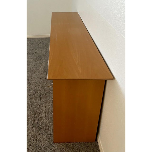 Mid-Century Modern Scandinavian Beech Dresser & Pair of Nightstands, 3 Pieces For Sale - Image 10 of 13