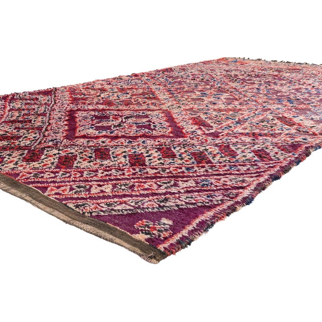 21908 Vintage Beni M'Guild Moroccan Rug, 06'06 x 12'05. The Marrakech Mirage: A Vintage Beni M'Guild Moroccan Masterpiece...