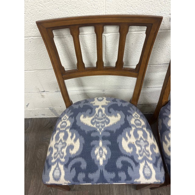 Mid-Century Modern Vintage Mid Century Modern MCM Upholstered Dining Side Chairs - Set of 4 For Sale - Image 3 of 11