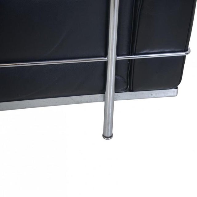 LC3 Chair in Black Leather by Le Corbusier, 2000s For Sale - Image 11 of 18