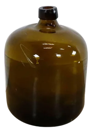 1970s Big Size Art Glass Bottle