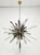 Remains Lighting Brass & Nickel "Sunburst" Chandelier by Remains Lighting of New York For Sale - Image 4 of 18
