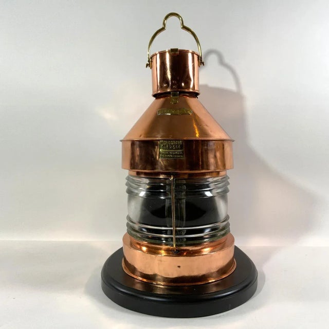 Brass Copper Ships Masthead Lantern by Meteorite of England For Sale - Image 8 of 8