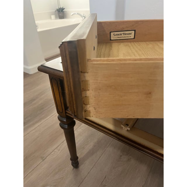 Vintage Hollywood Regency End Table With Drawers For Sale In Phoenix - Image 6 of 12