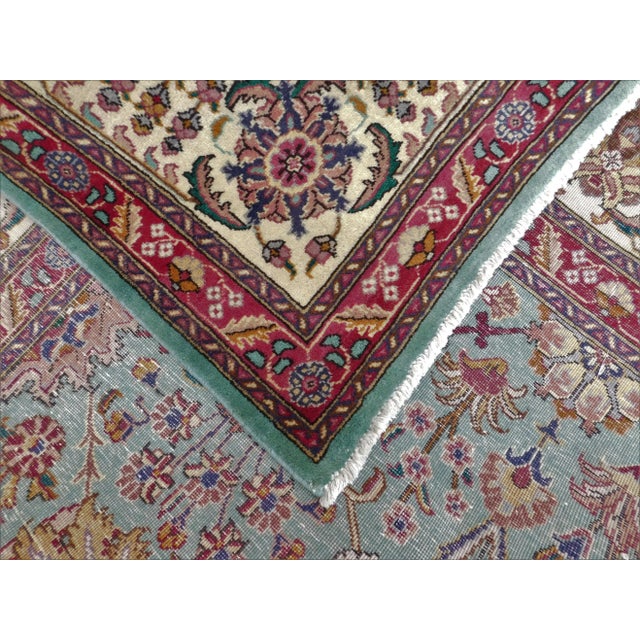 1960s Hand Made Vintage Persian Rug 10'x 13' For Sale - Image 12 of 13
