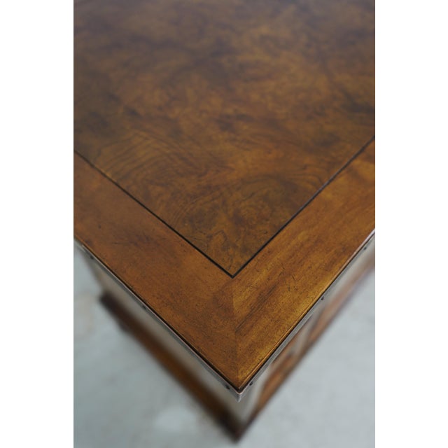 Baker Chinese Style Walnut Credenza Sideboard For Sale - Image 14 of 18