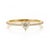 Minimalist Heart Cut Diamond Pave Solitaire Ring With Size 8 in 14k Yellow Gold For Sale - Image 4 of 15