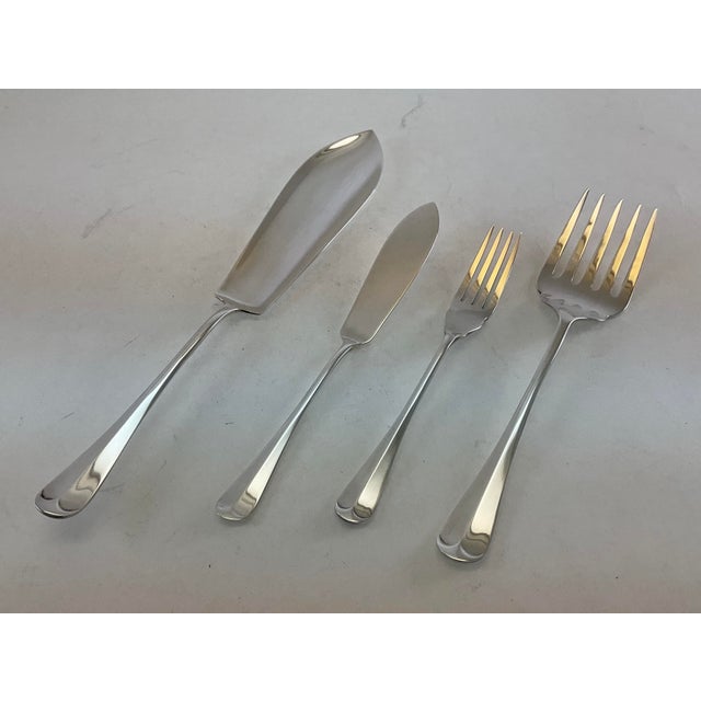 James Dixon & Sons 1980s A Set of Fish Fish Eaters & Fish Servers, 26 Pieces, Rattail For Sale - Image 4 of 16