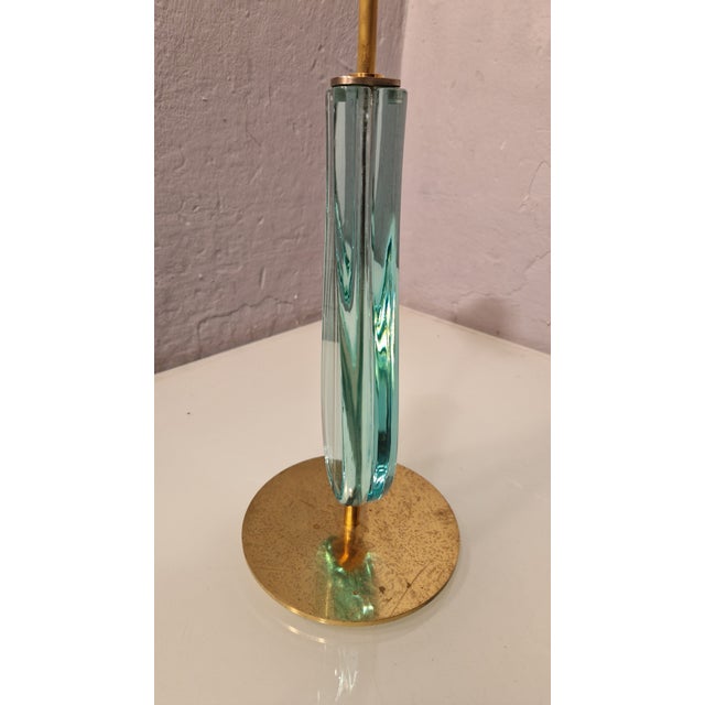 1950s Model 2206 Table Lamp in Brass and Teardrop Glass by Max Ingrand for Fontana Arte, 1950s For Sale - Image 5 of 13