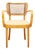Wooden Chair with Caned Back and Fabric Seat from Horgenglarus, 1940s For Sale