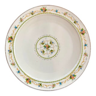 Vintage Noritake “Normandy” Dinner Plate – Floral Porcelain With Gold Trim – Made in Japan For Sale