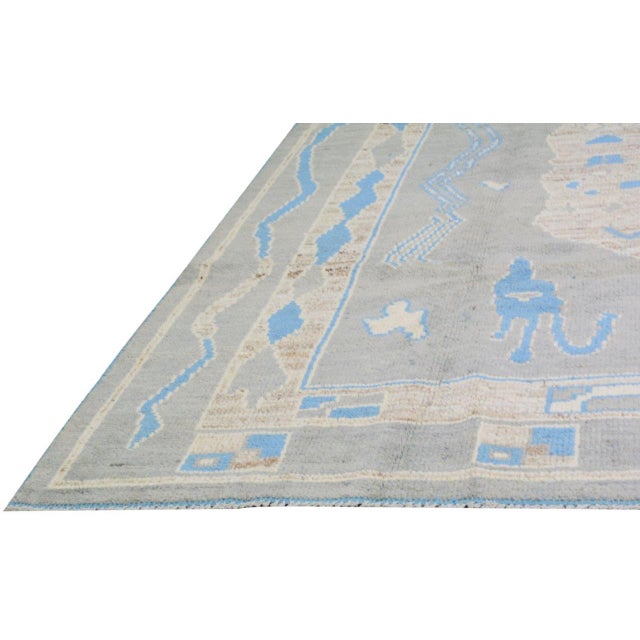 2000 - 2009 Turkish Wool Oushak Rug,8'8"X10'7" For Sale - Image 5 of 6