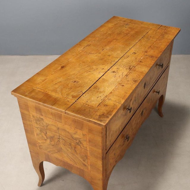 Italian Chest of Drawers in Walnut For Sale - Image 9 of 12