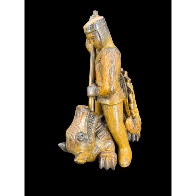 Designer: Gunnar Nylund Name: Saint George and the Dragon Design year: 1950s Manufacturer: Rörstrand, 1st grade, signed...