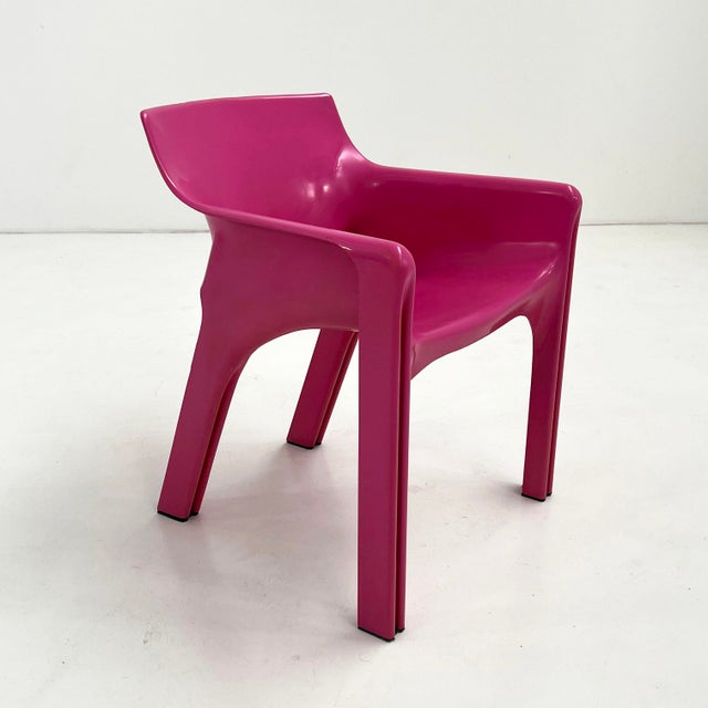Pink Gaudi Armchair by Vico Magistretti for Artemide, 1984 For Sale - Image 9 of 11